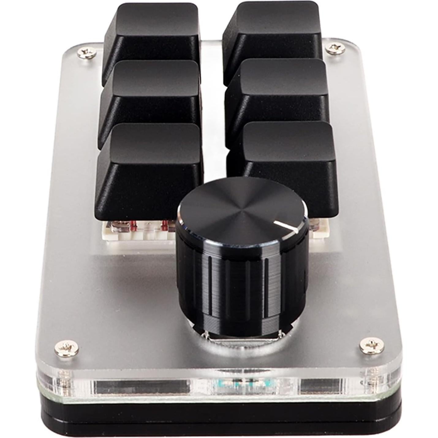 Teclado Mecánico Mini Zyyini USB Rojo Ergonómico 6 Teclas