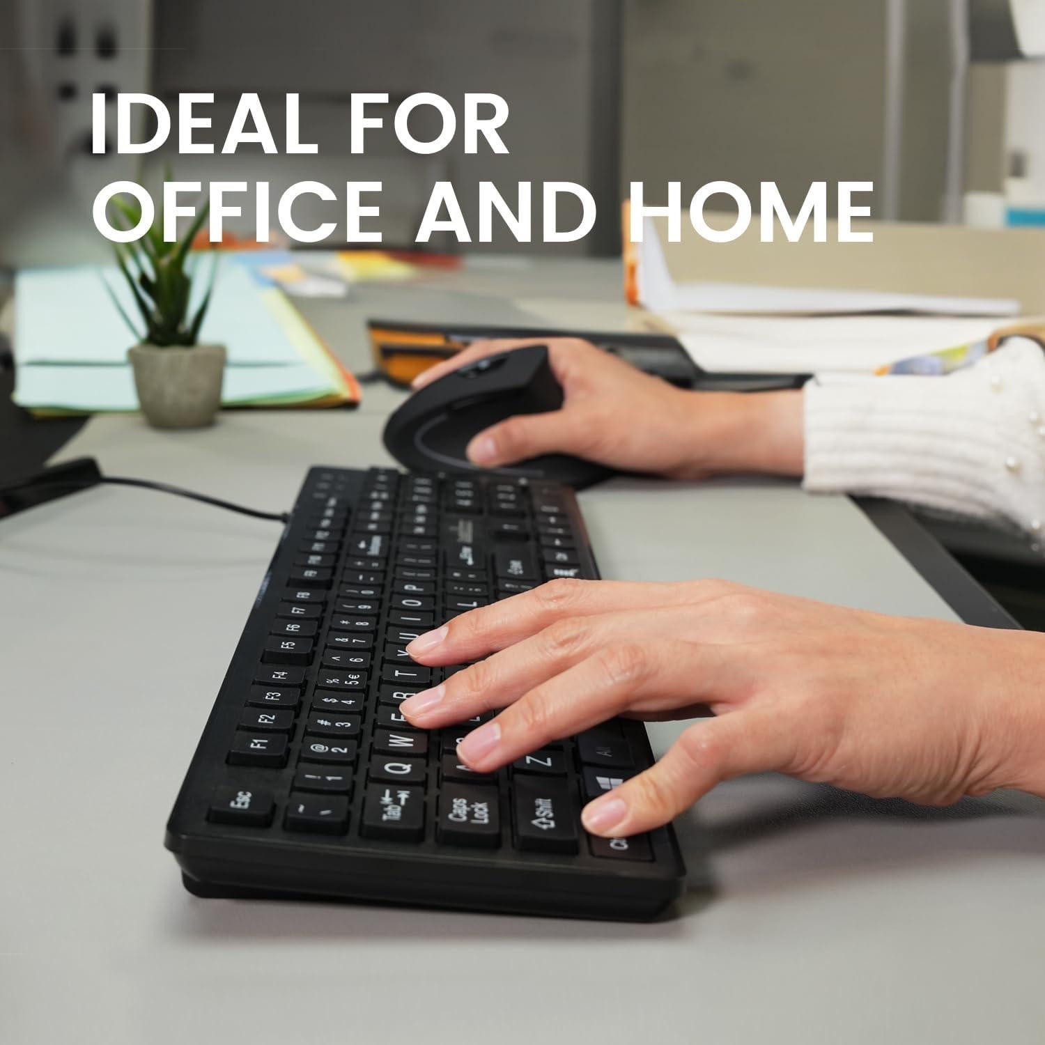 Teclado PS2 Perixx PERIBOARD-117P Ergonomico Negro