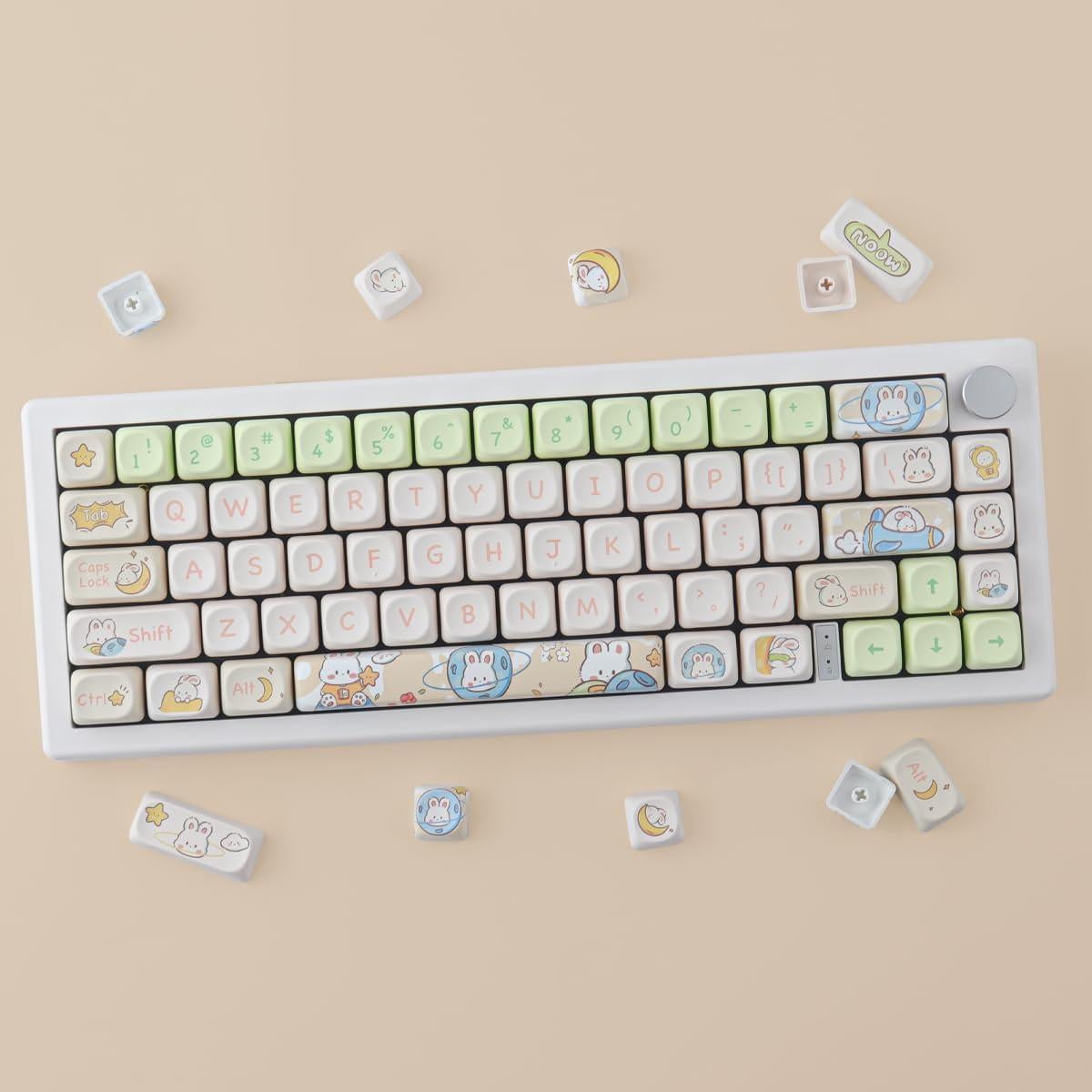 Juego de Teclas PBT 143 Teclas MOA Tyrixki para Teclados Mecánicos