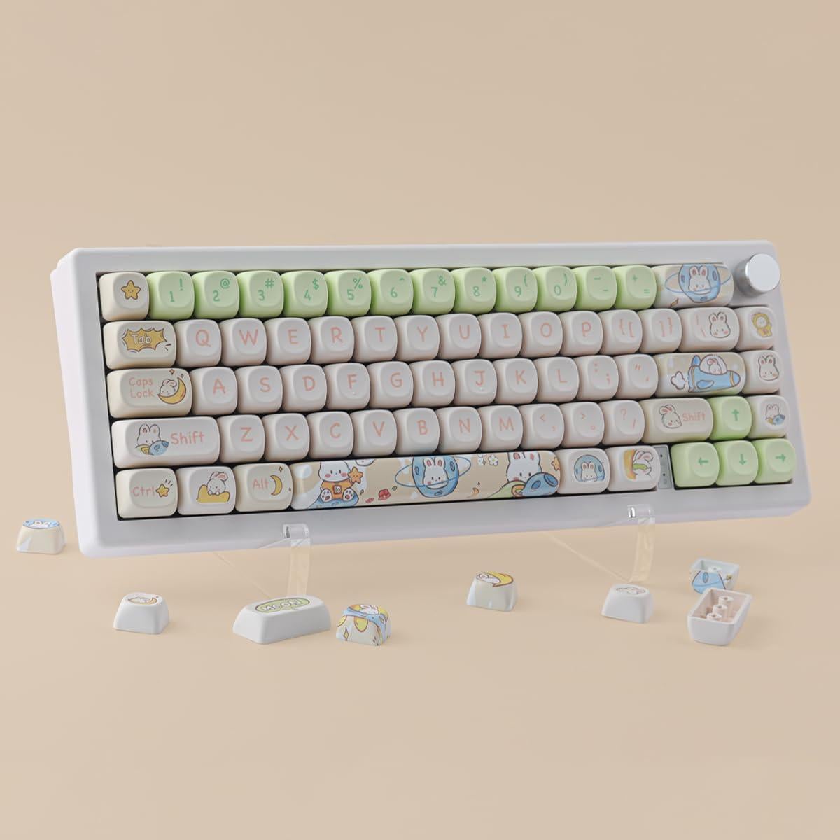 Juego de Teclas PBT 143 Teclas MOA Tyrixki para Teclados Mecánicos