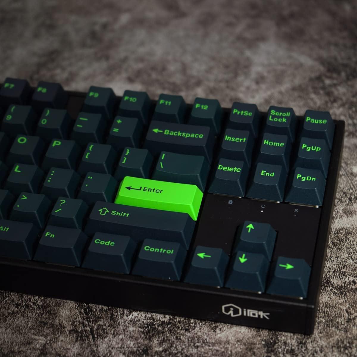 Juego de Teclas Mecánicas Sumgsn 172 Teclas Doble Inyección Verde