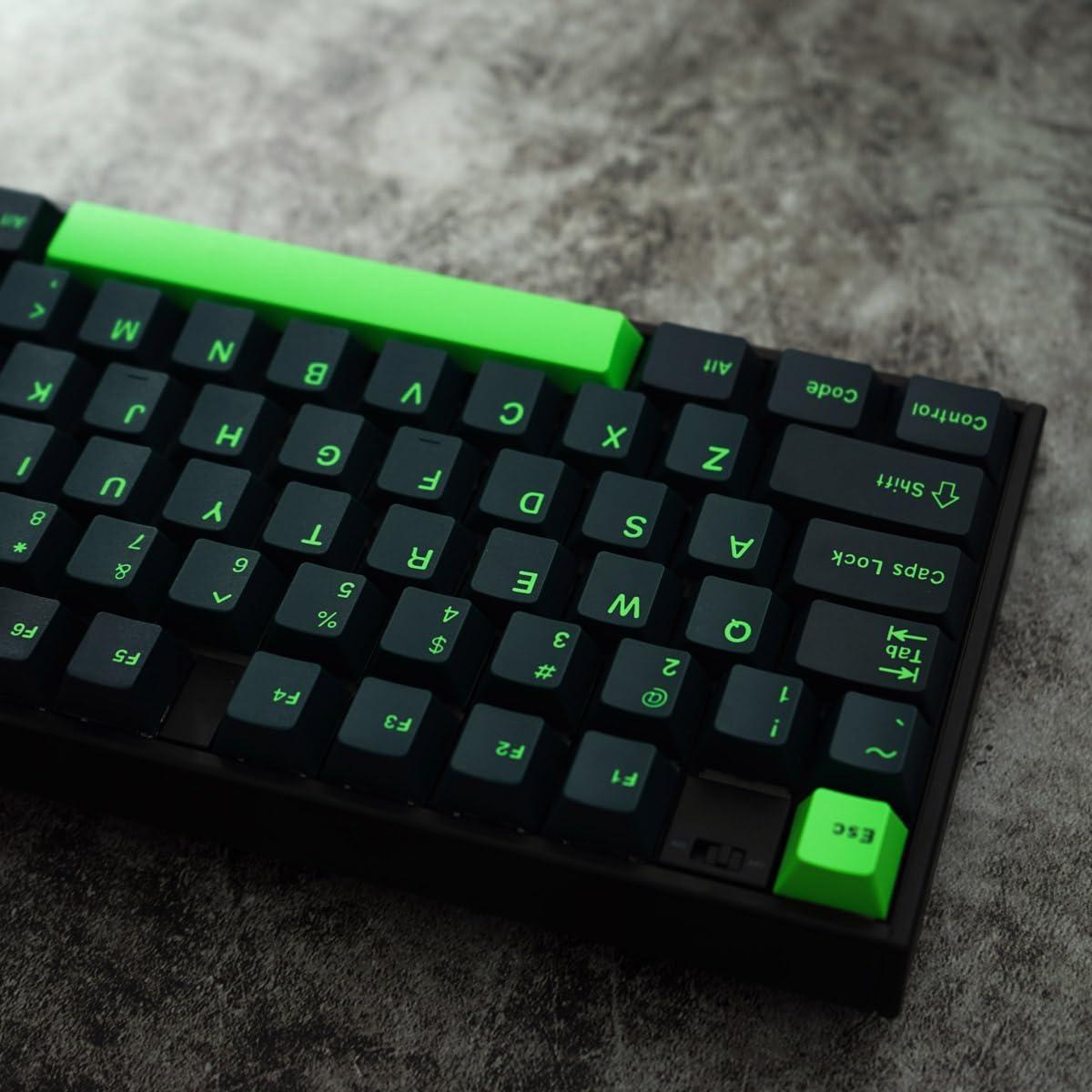 Juego de Teclas Mecánicas Sumgsn 172 Teclas Doble Inyección Verde