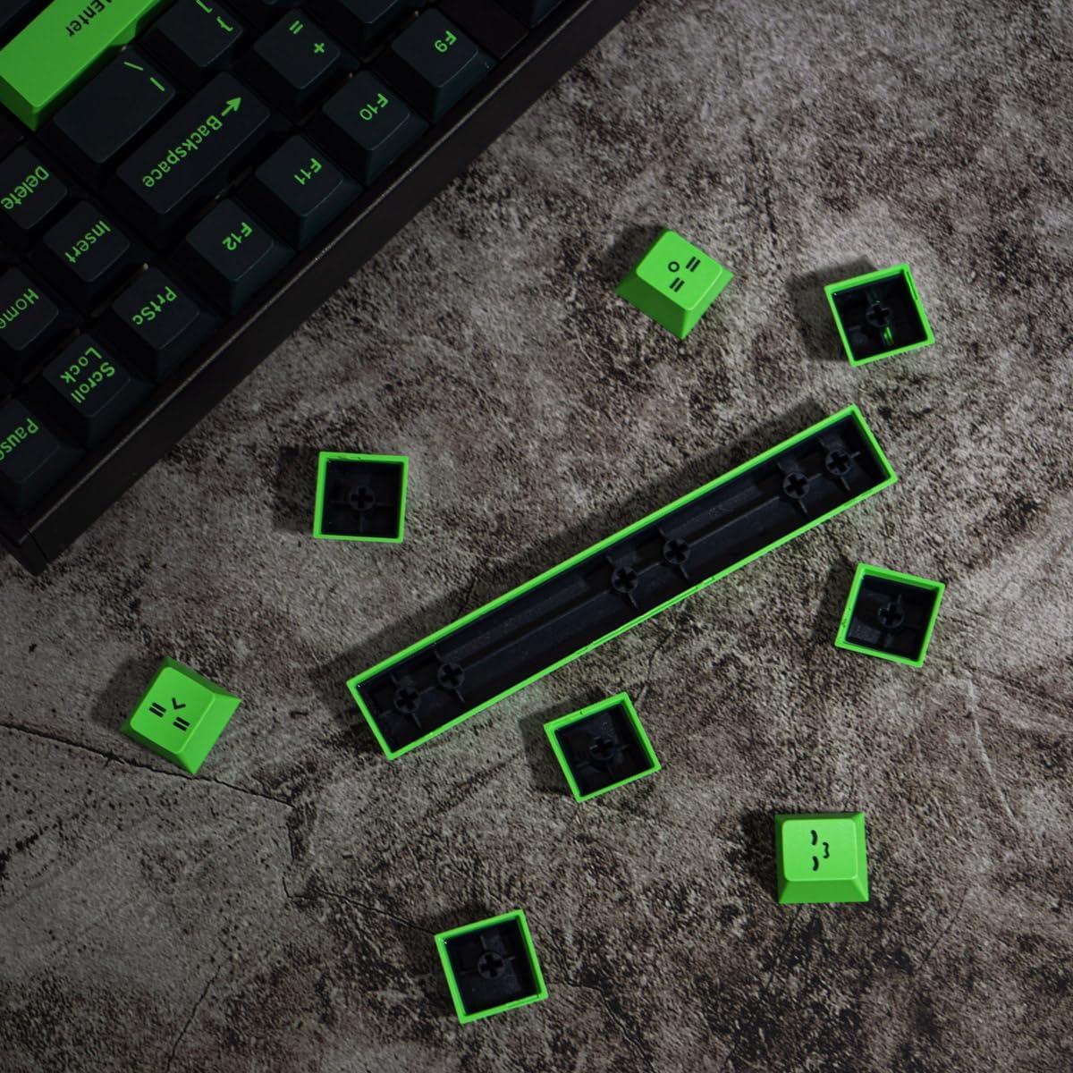 Juego de Teclas Mecánicas Sumgsn 172 Teclas Doble Inyección Verde