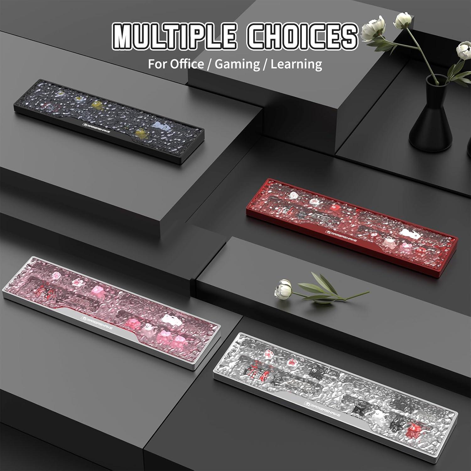 Reposamuñecas Ergonómico MAMBASNAKE con Almacenamiento Negro