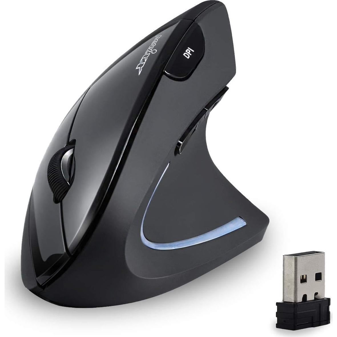 Paquete Teclado Ergonómico Inalámbrico Perixx PERIBOARD-612 y Ratón Vertical PERIMICE-713