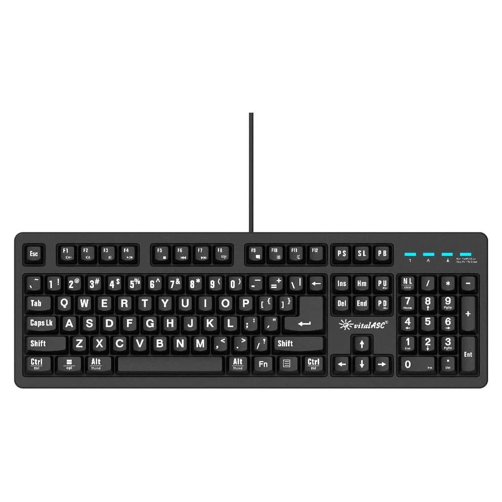 Teclado USB EKB216 Negro 104 Teclas Resistente a Derrames