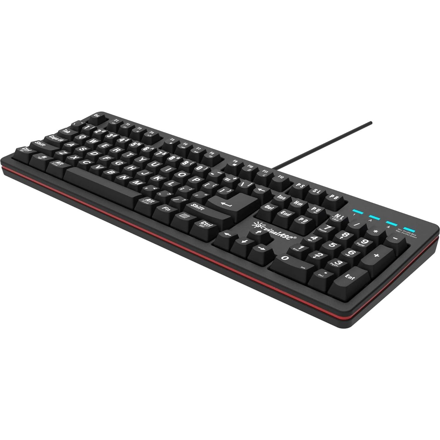 Teclado USB EKB216 Negro 104 Teclas Resistente a Derrames