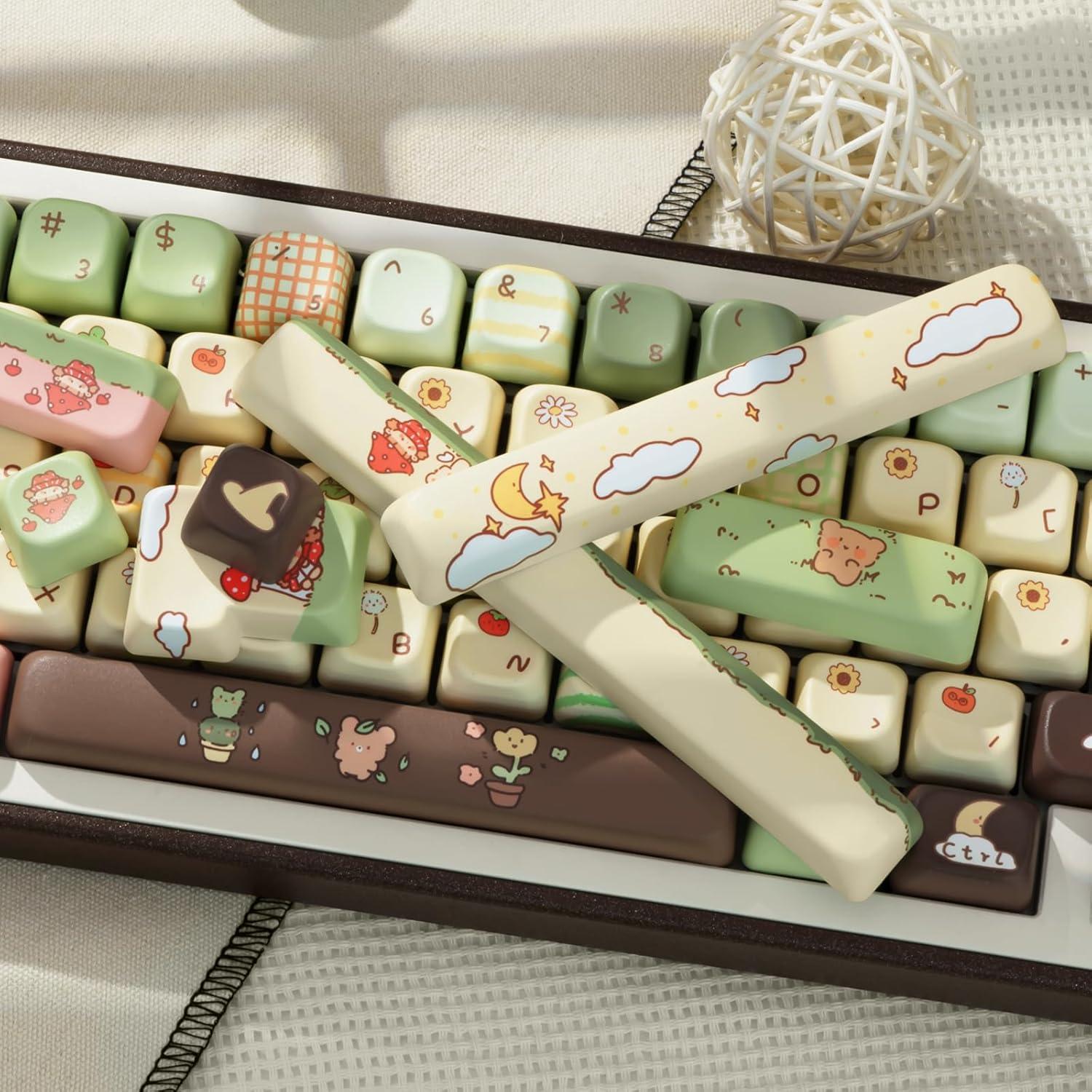 Juego de Teclas PBT Gruesas COOMICKEY 149 Teclas Perfil FOA