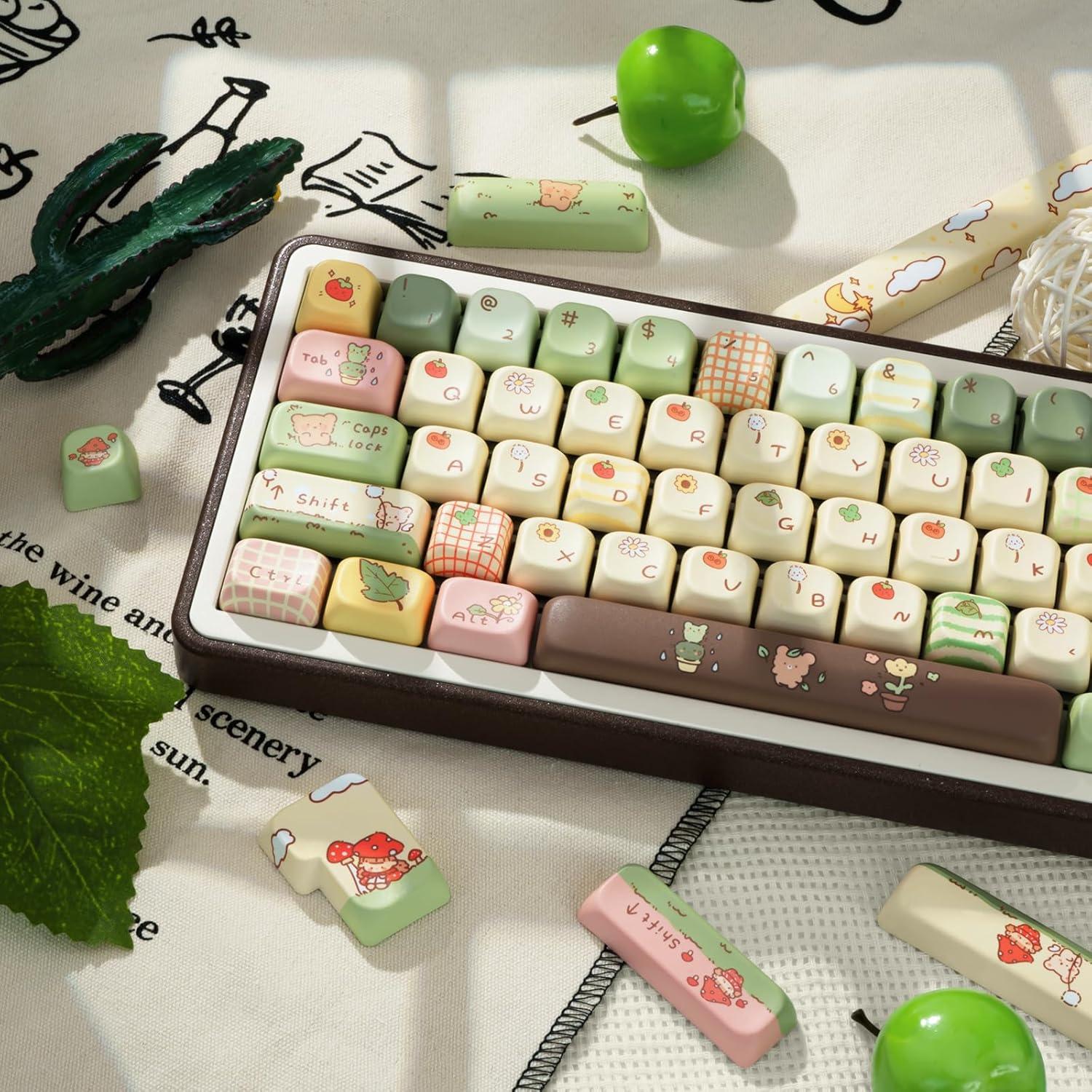 Juego de Teclas PBT Gruesas COOMICKEY 149 Teclas Perfil FOA