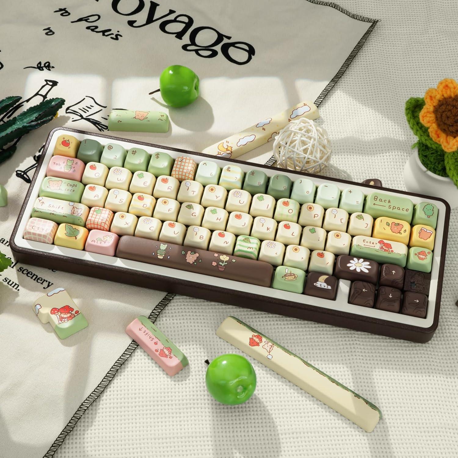 Juego de Teclas PBT Gruesas COOMICKEY 149 Teclas Perfil FOA