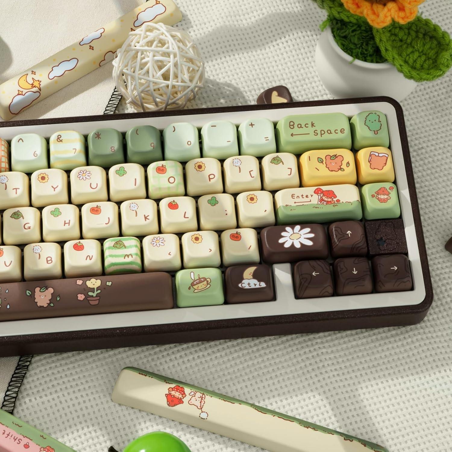 Juego de Teclas PBT Gruesas COOMICKEY 149 Teclas Perfil FOA