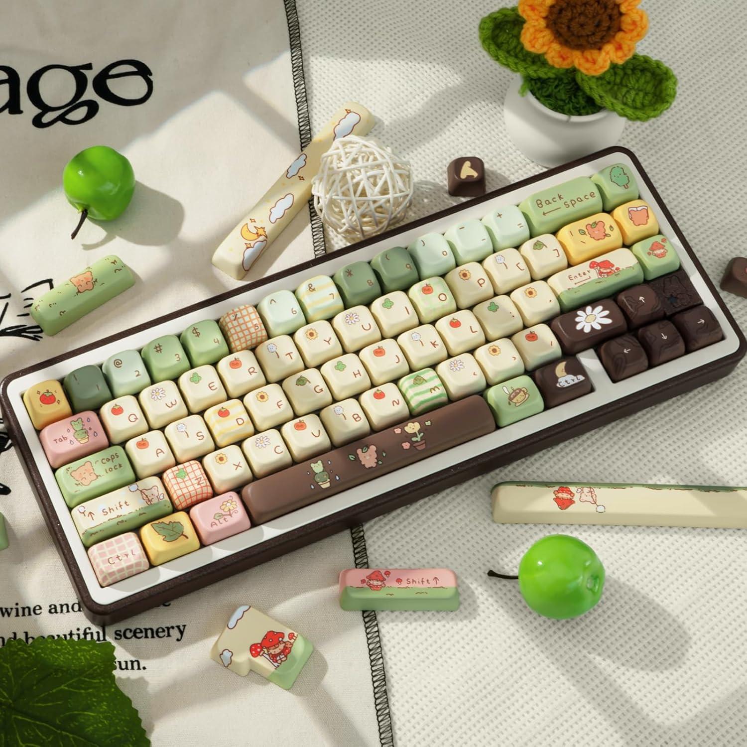 Juego de Teclas PBT Gruesas COOMICKEY 149 Teclas Perfil FOA