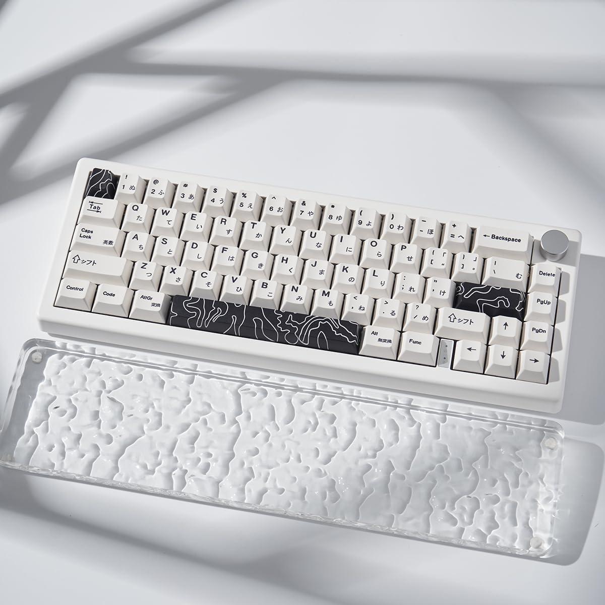 Conjunto de 4 Teclas PBT Negras Gliging Perfil Cherry