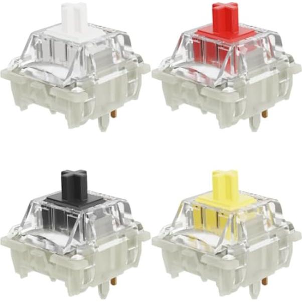 Interruptores Gateron KS-9 2.0 Silenciosos 35pcs para Teclado Mecánico