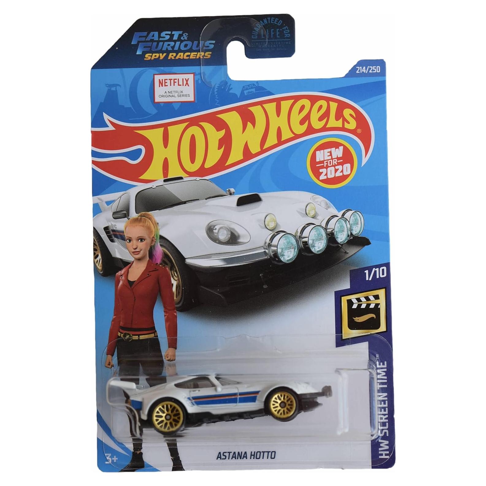 Coche Hot Wheels Astana Hotto 1:64 Blanco 16.5 cm