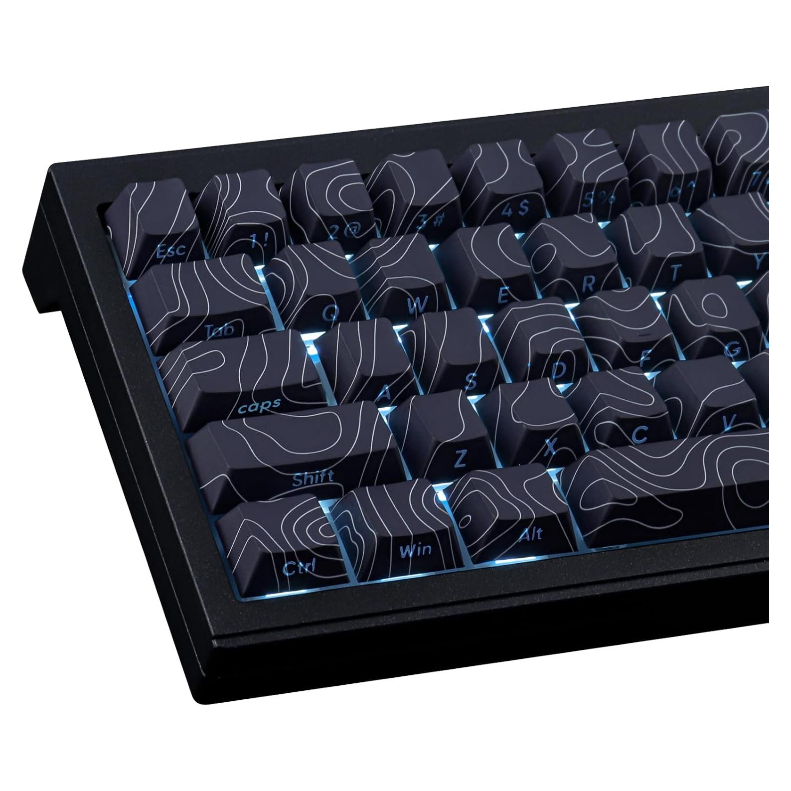 Conjunto de Teclas Mecánicas Tsungup PBT 135 Teclas Negro