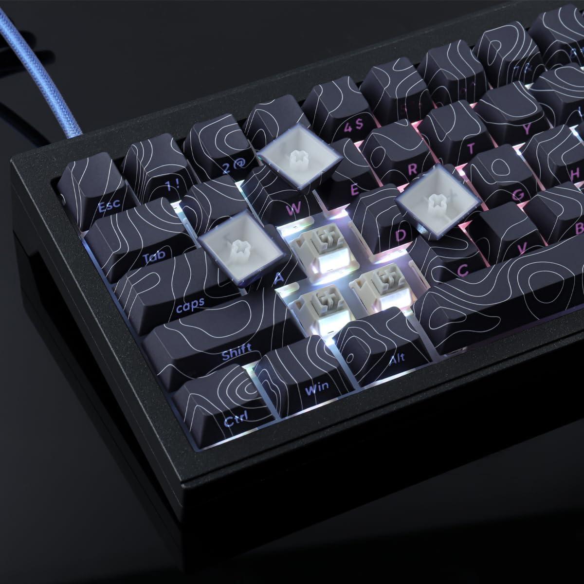 Conjunto de Teclas Mecánicas Tsungup PBT 135 Teclas Negro