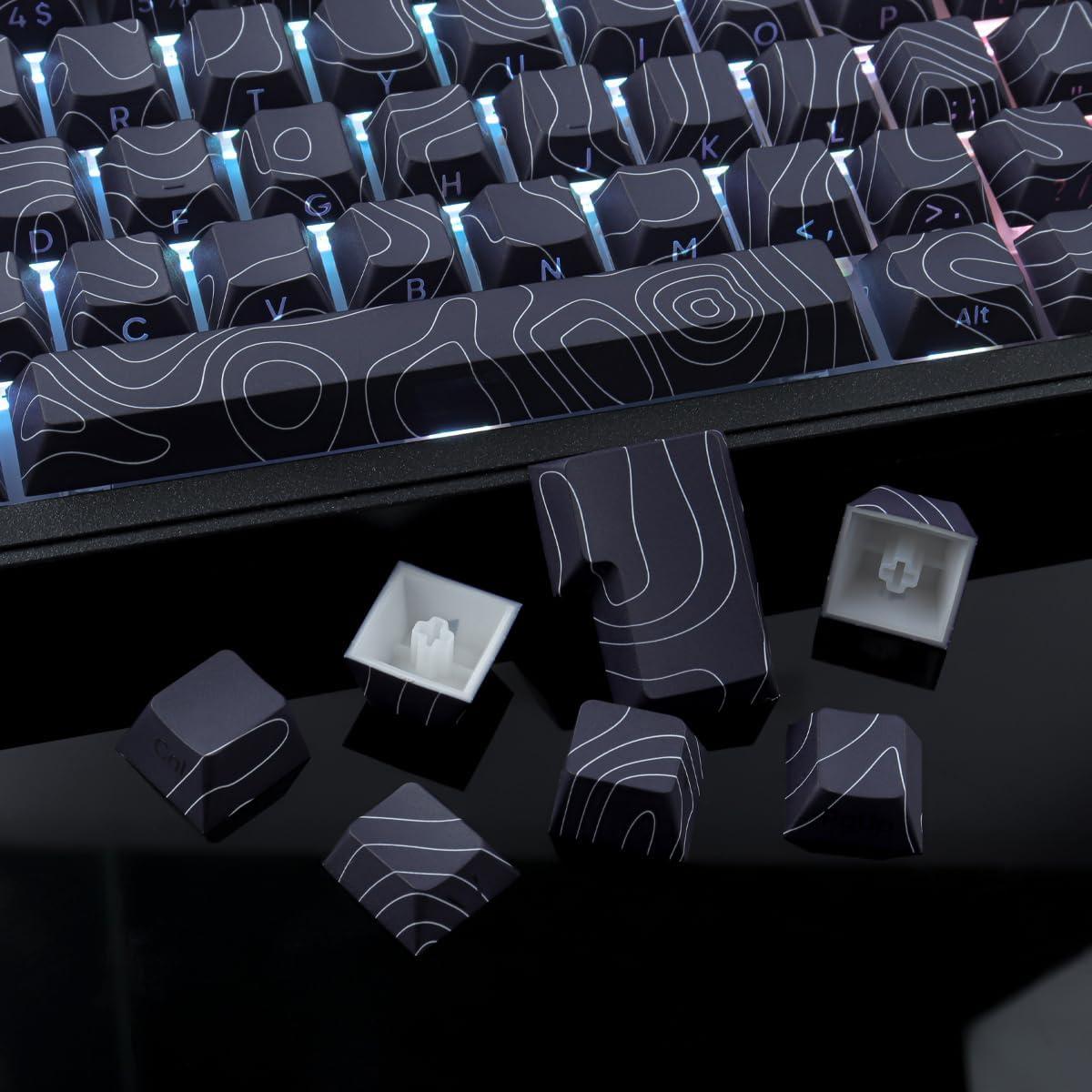 Conjunto de Teclas Mecánicas Tsungup PBT 135 Teclas Negro