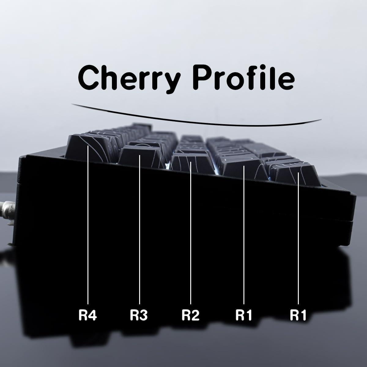 Conjunto de Teclas Mecánicas Tsungup PBT 135 Teclas Negro