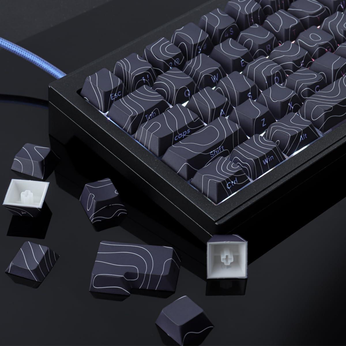 Conjunto de Teclas Mecánicas Tsungup PBT 135 Teclas Negro