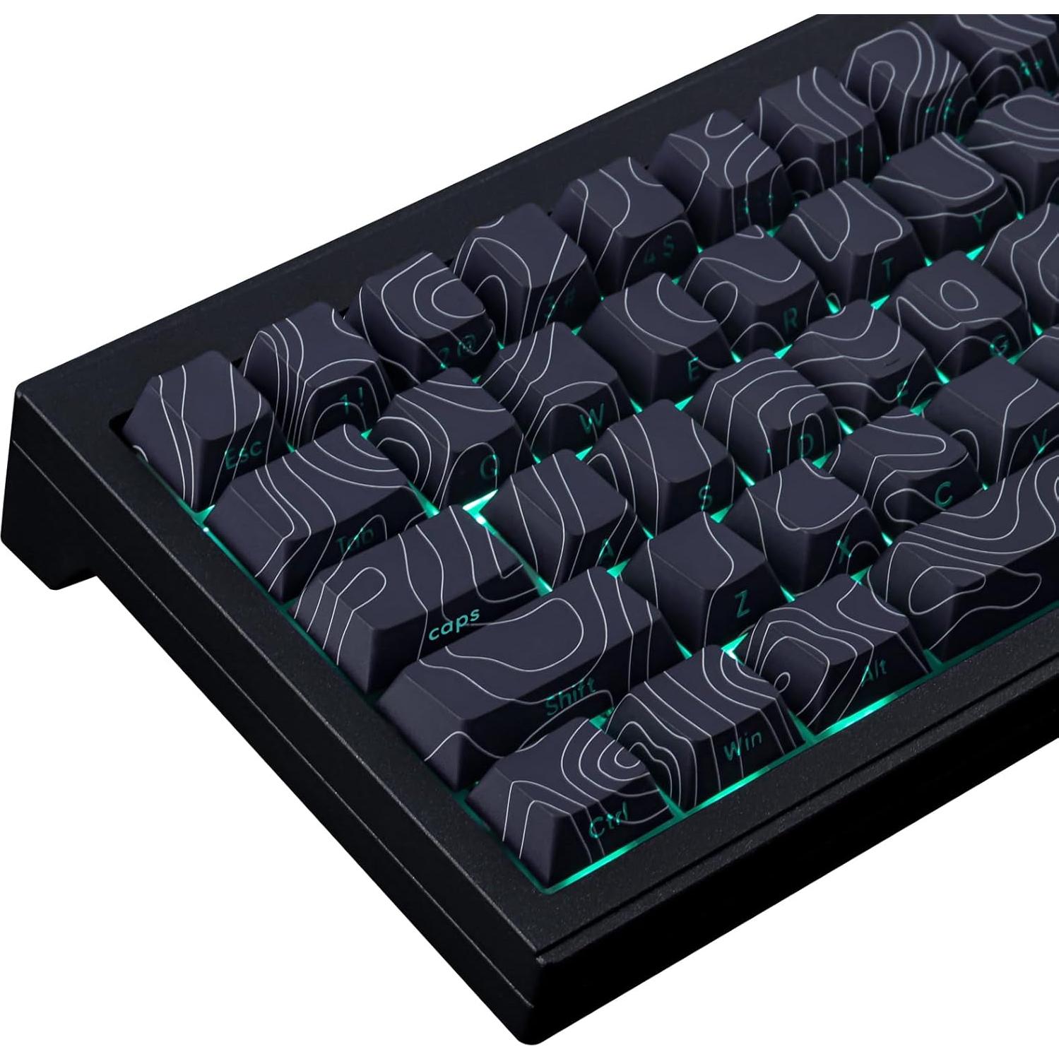 Conjunto de Teclas Mecánicas Tsungup PBT 135 Teclas Negro