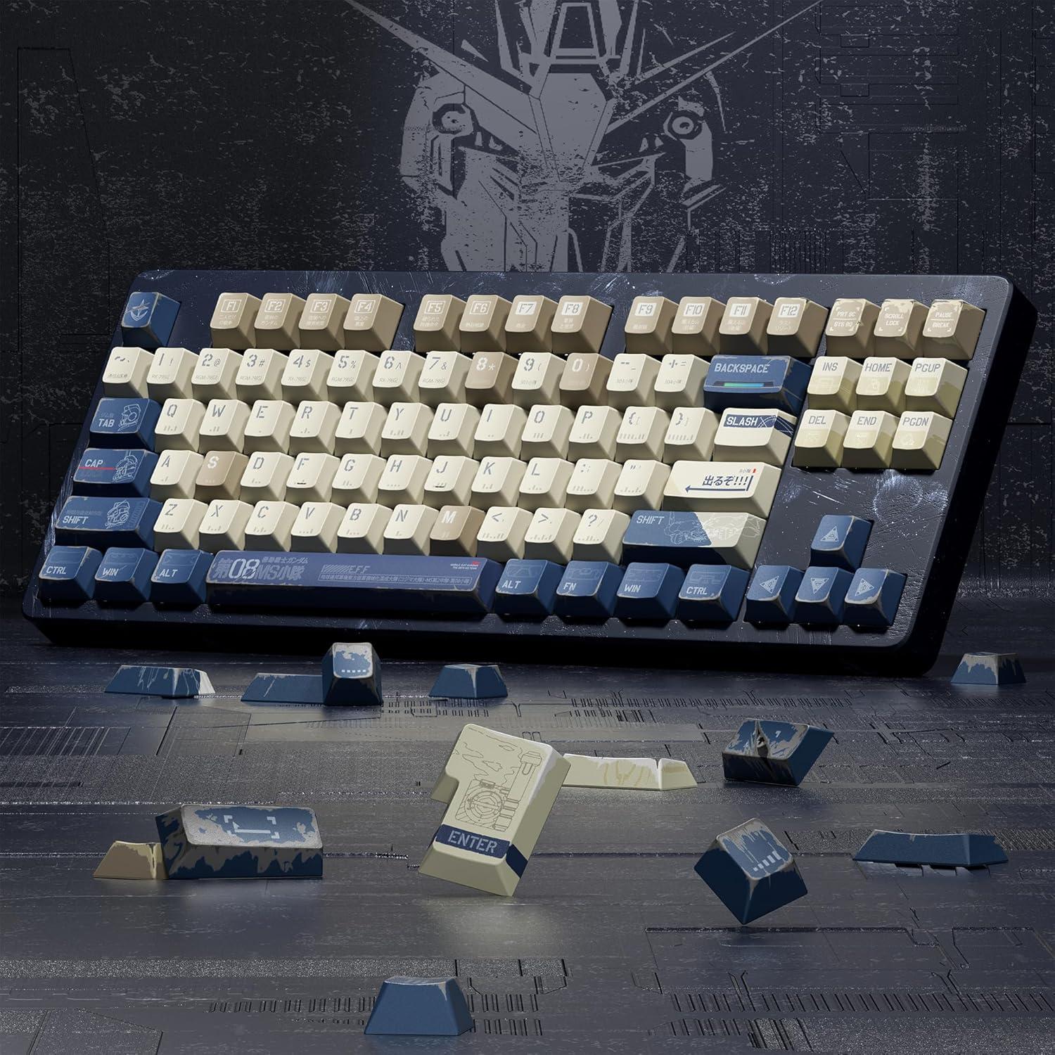 Caps de Teclado Mecánico Gundam XVX - 134 PBT Cherry