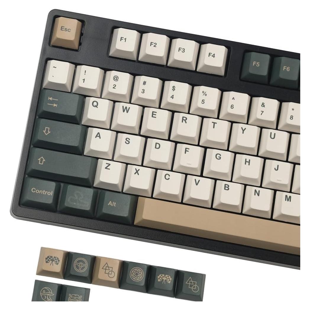 Teclado Mecánico Teclas Cherry PBT 140 Teclas ANSI ISO DYLormah