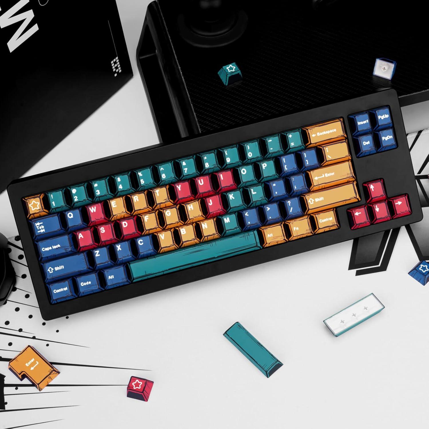 Conjunto de Teclas PBT Manga 150 Teclas Cherry MX Colores
