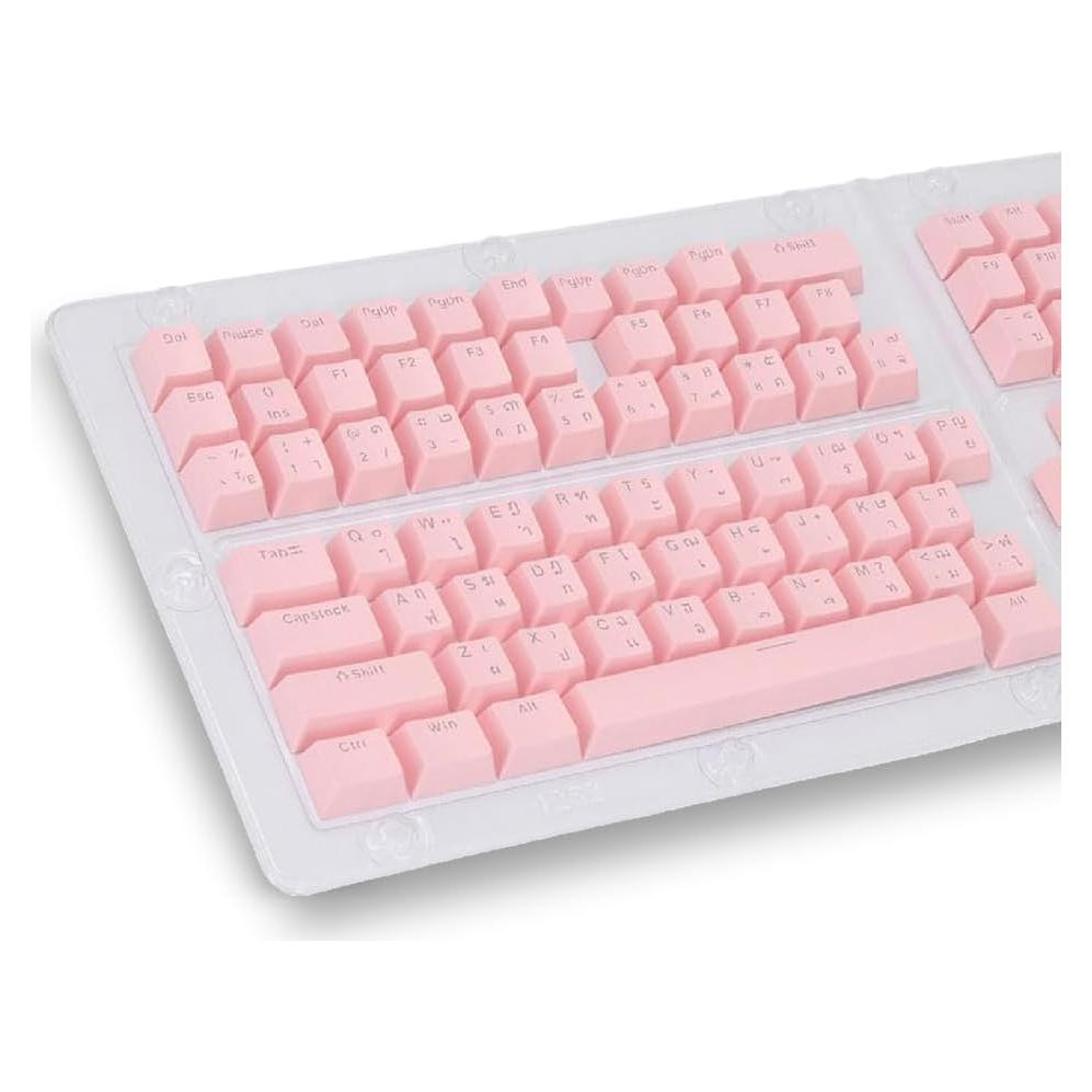 Teclas de Teclado Tailandesas Pongnas 132 ABS Ergonomicas Rosa