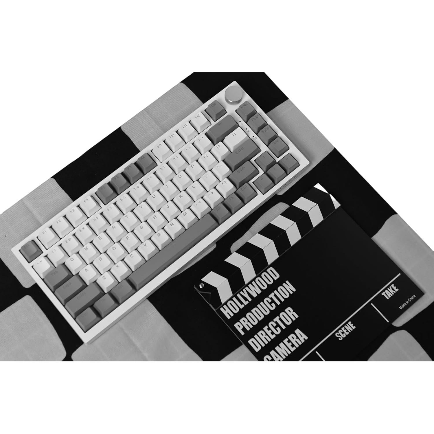 Teclado Mecánico AK820 Ajazz 81 Teclas Retroiluminado Blanco