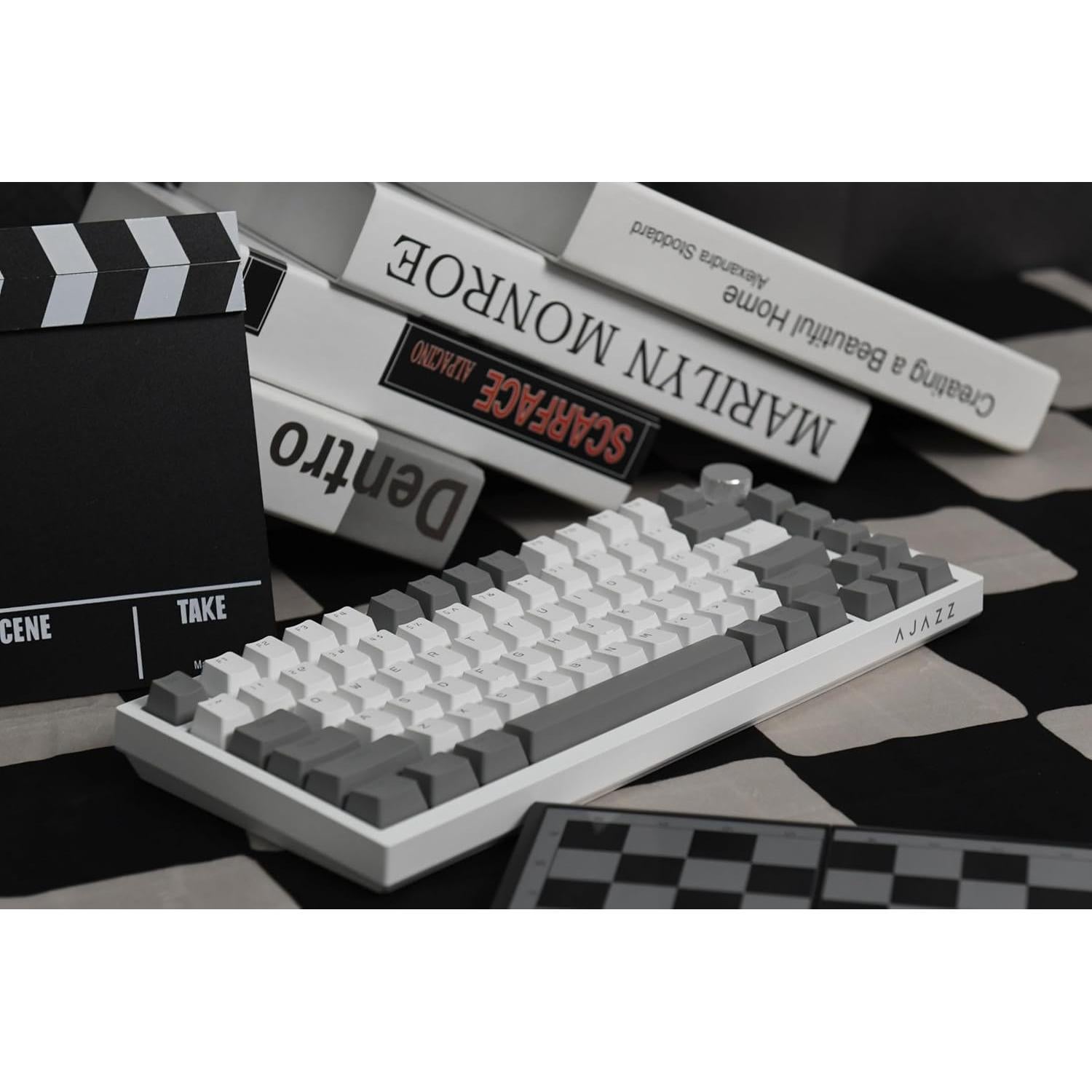 Teclado Mecánico AK820 Ajazz 81 Teclas Retroiluminado Blanco