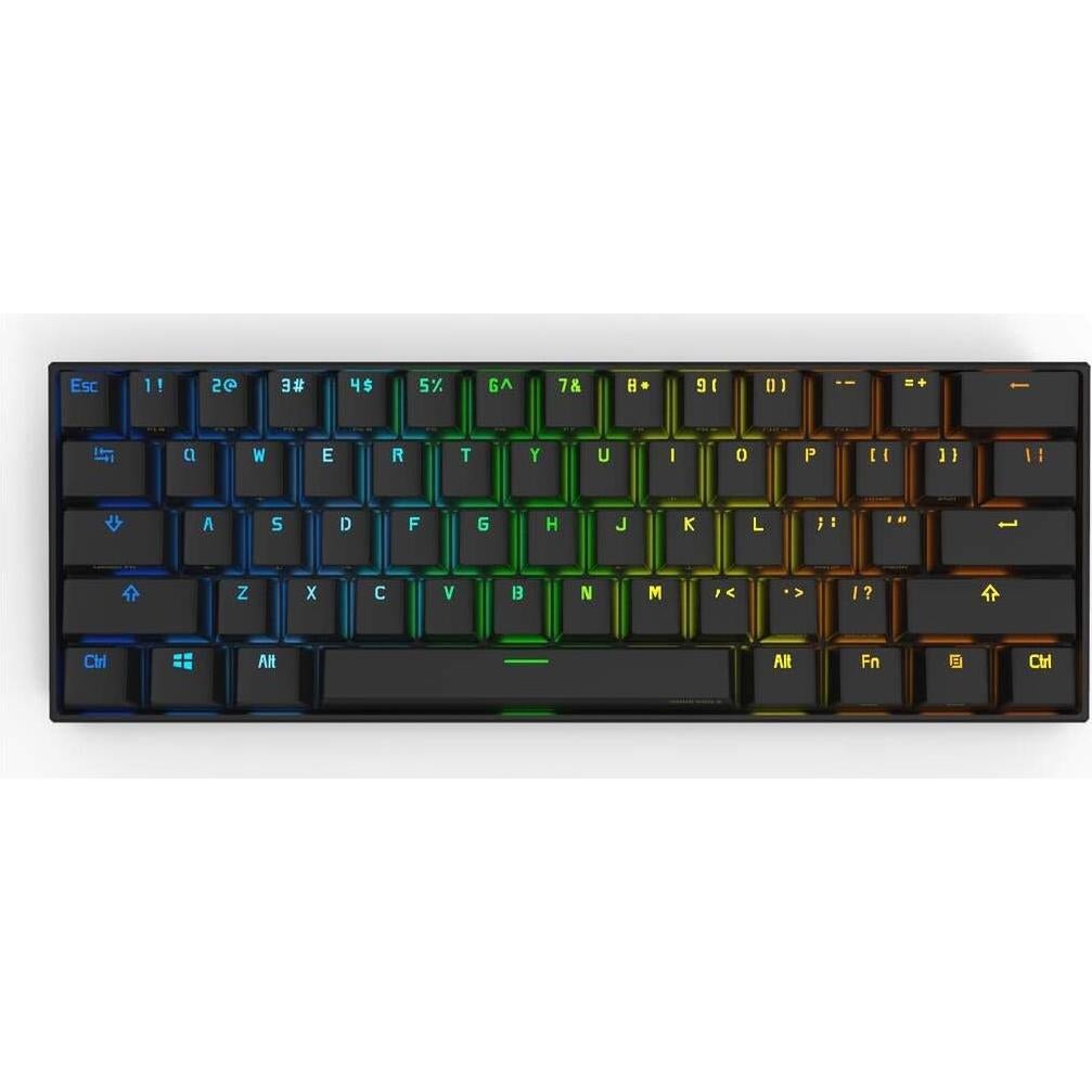 Teclado Mecánico Anne Pro 2 60% RGB Bluetooth Gateron Rojo