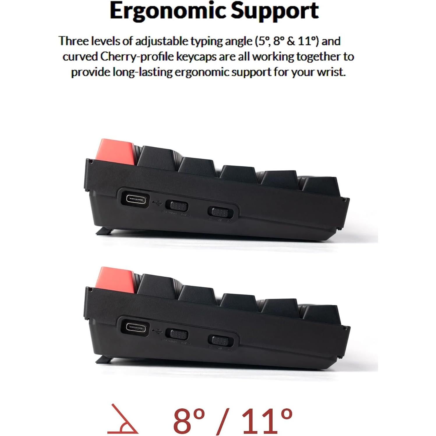 Teclado Mecánico Inalámbrico Keychron K4 V3 RGB 96% Brown Switch