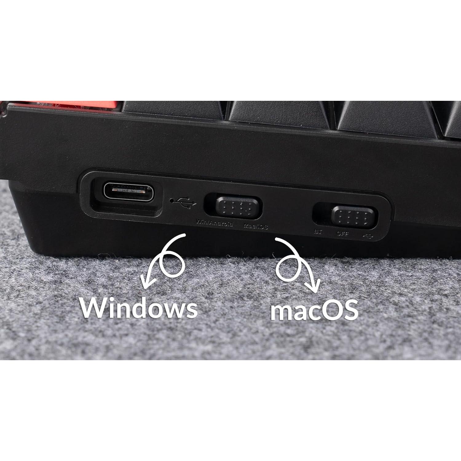 Teclado Mecánico Inalámbrico Keychron K4 V3 RGB 96% Brown Switch