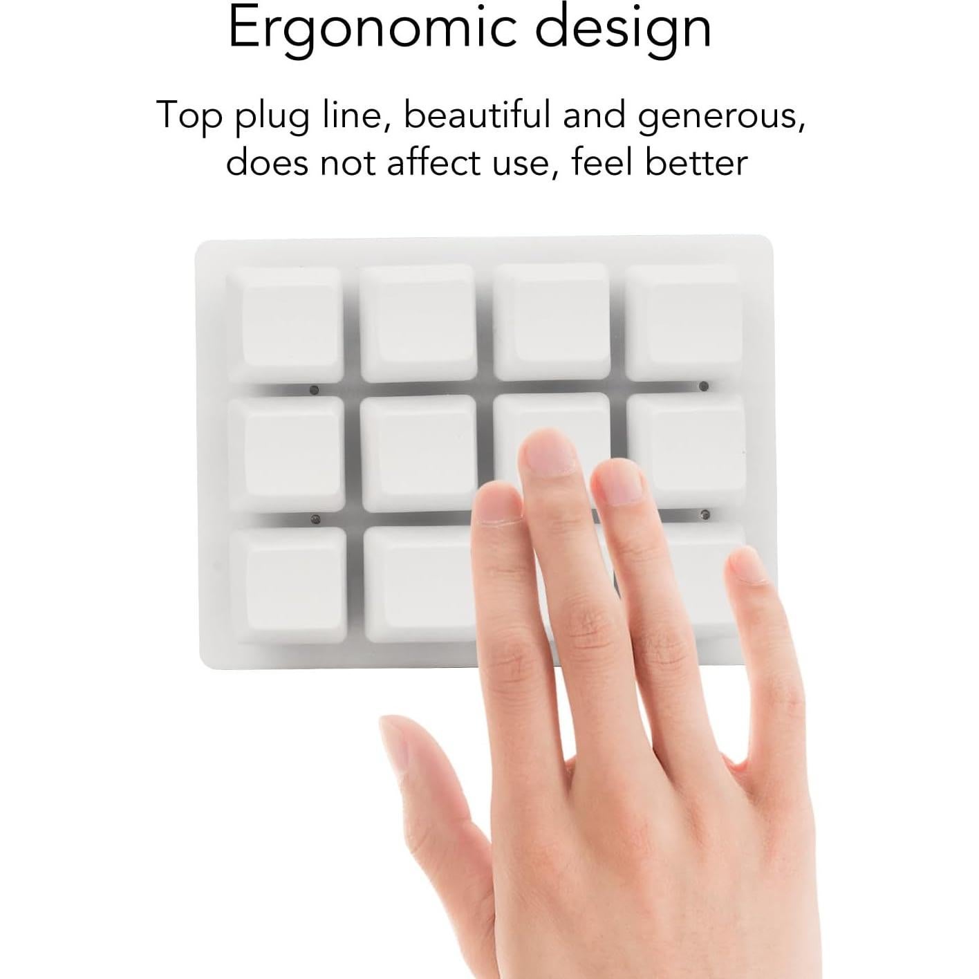 Teclado Mecánico para Juegos Walfront 12 Teclas RGB USB