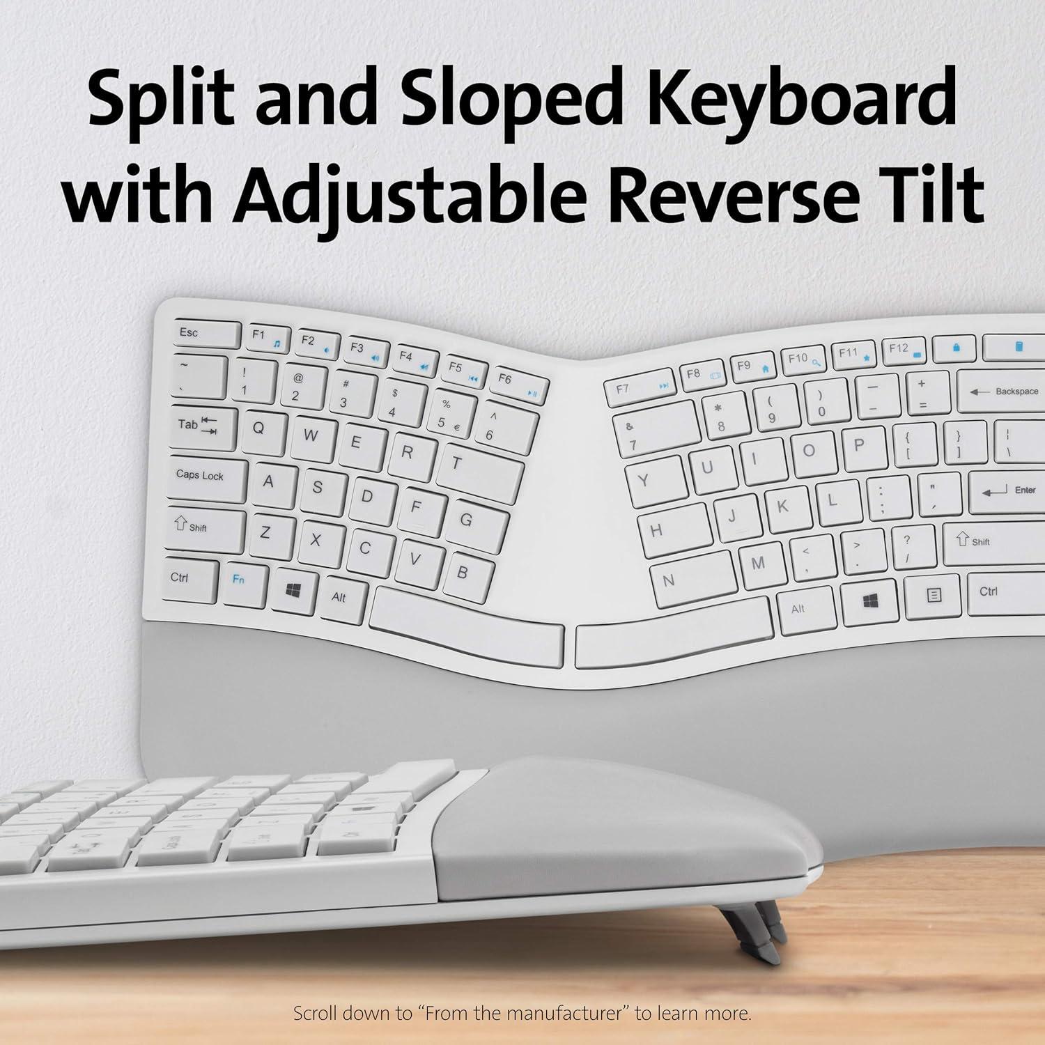 Teclado Inalámbrico Ergonómico Kensington Pro Fit K75402US - Gris