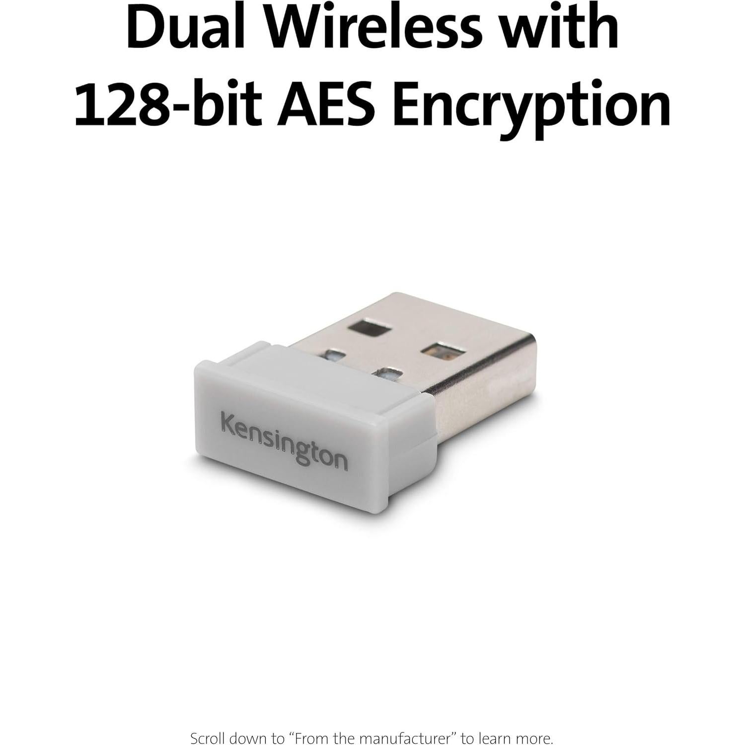 Teclado Inalámbrico Ergonómico Kensington Pro Fit K75402US - Gris