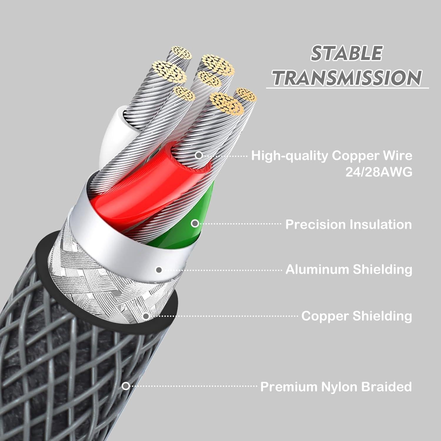 Cable Mecánico Gaming LexonElec C01 Pro Tipo C a USB A 1.1m