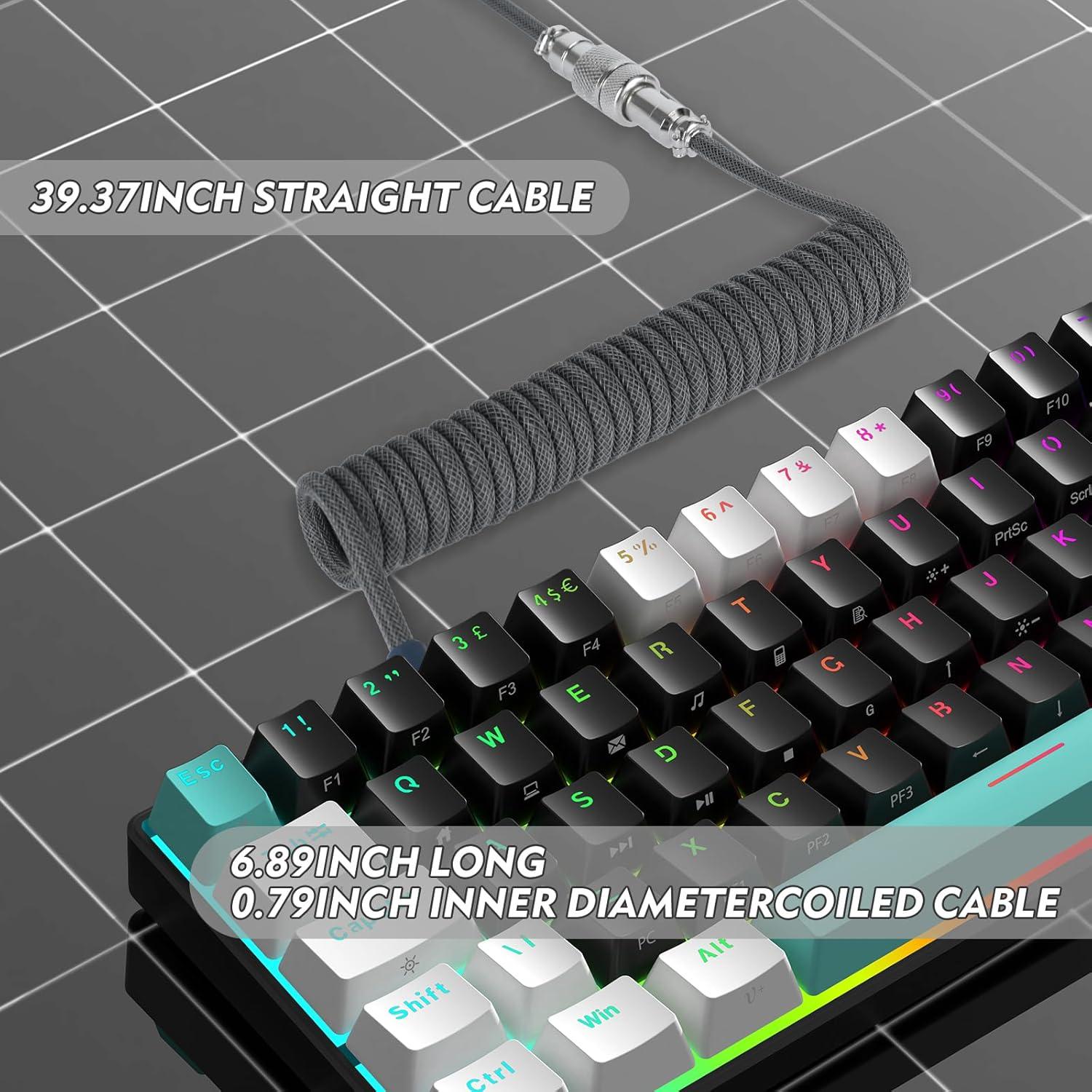 Cable Mecánico Gaming LexonElec C01 Pro Tipo C a USB A 1.1m