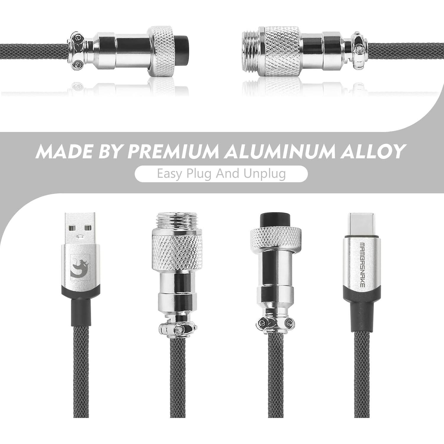 Cable Mecánico Gaming LexonElec C01 Pro Tipo C a USB A 1.1m