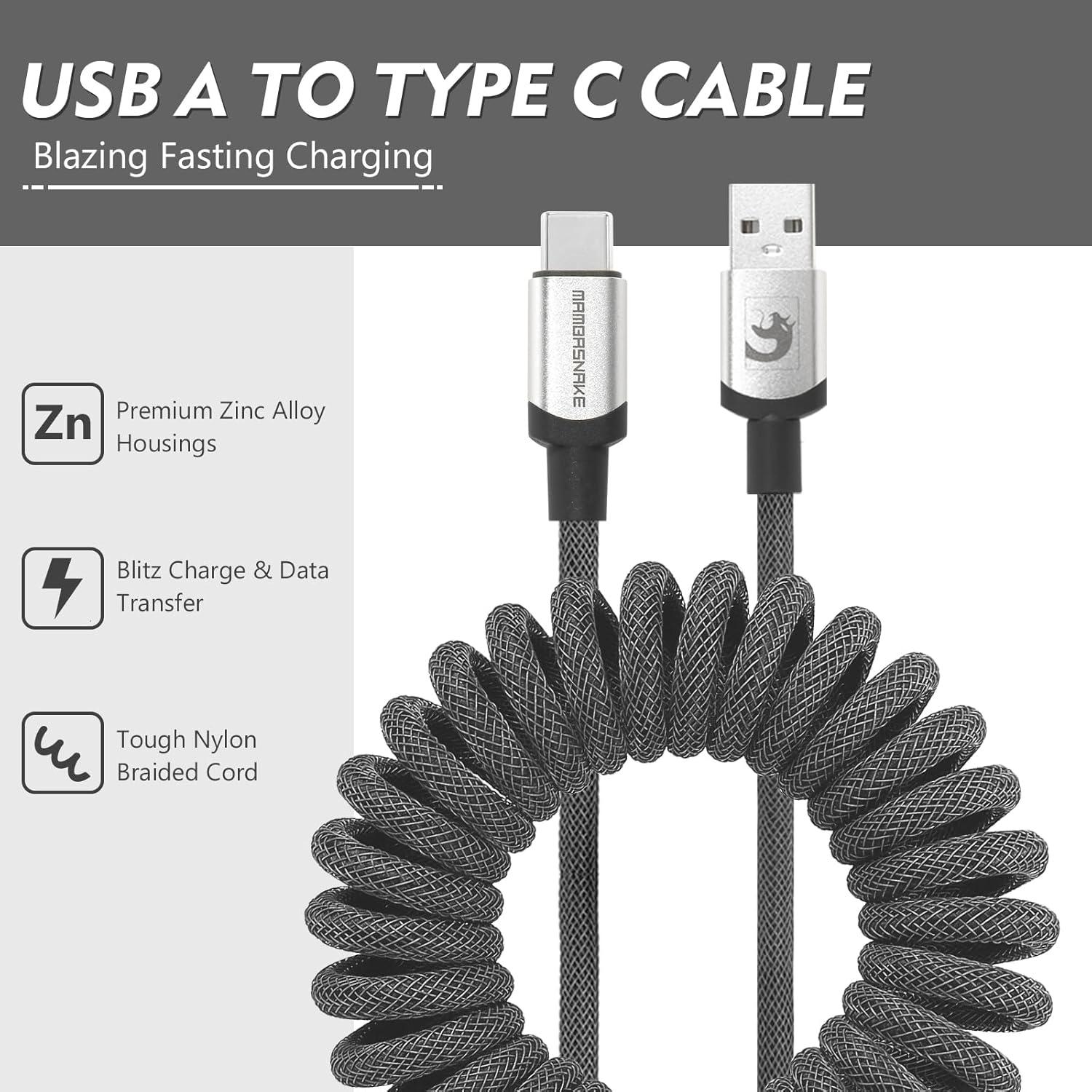 Cable Mecánico Gaming LexonElec C01 Pro Tipo C a USB A 1.1m