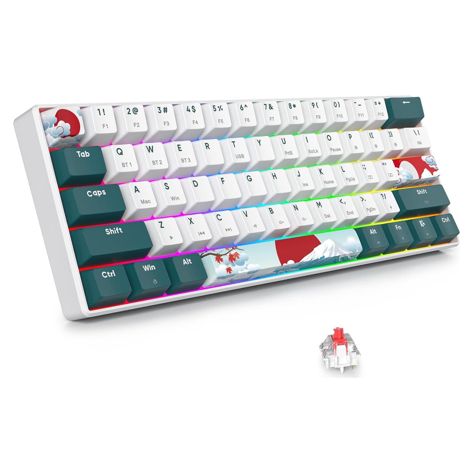 Teclado Mecánico Inalámbrico Fogruaden 60% RGB USB-C