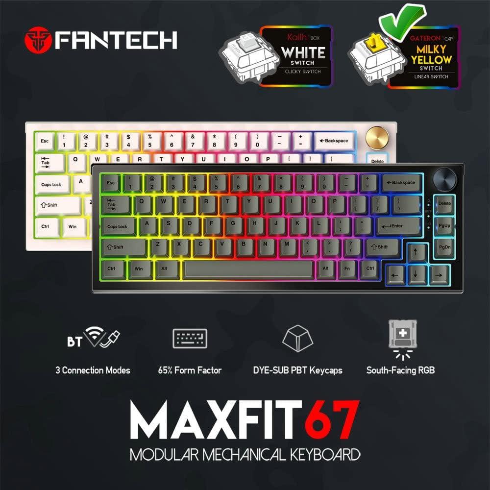 Teclado Mecánico FANTECH MAXFIT67 RGB 67 Teclas Tipo-C