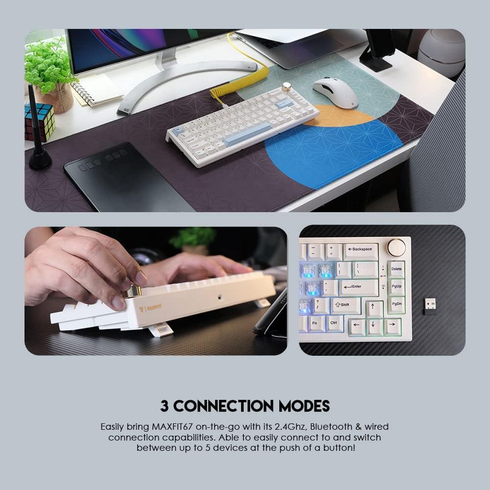 Teclado Mecánico FANTECH MAXFIT67 RGB 67 Teclas Tipo-C