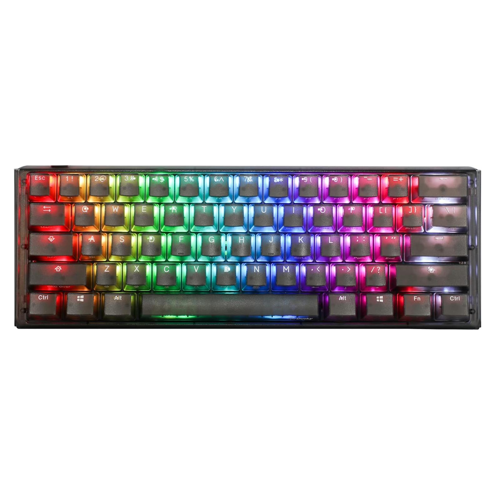 Teclado Mecánico Ducky One 3 Mini Aura 60% Cherry MX Azul