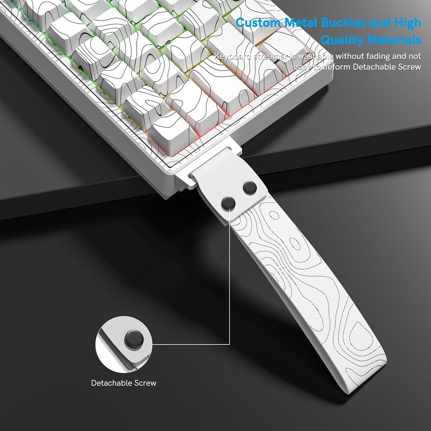 Correa Personalizada para Teclado Womier Blanco-T 15cm
