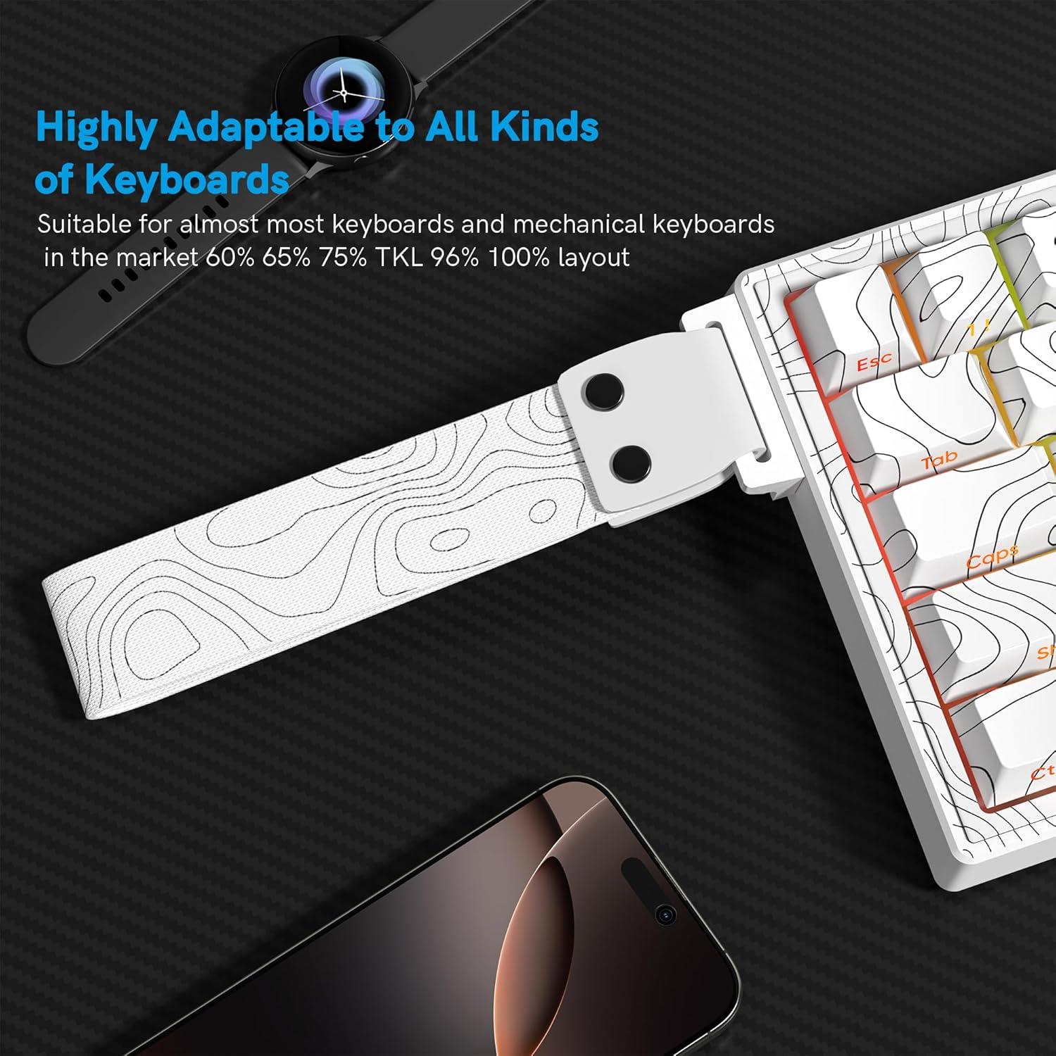 Correa Personalizada para Teclado Womier Blanco-T 15cm