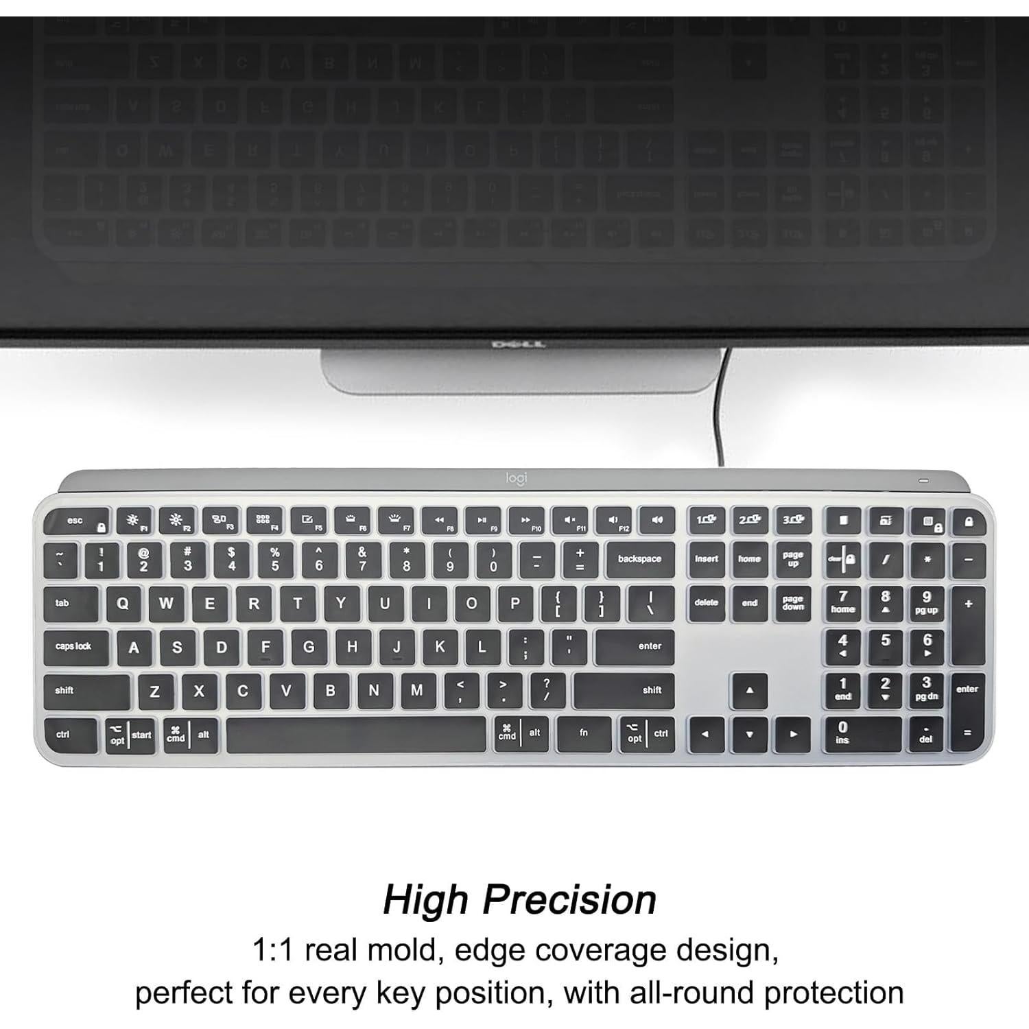 Protector de Teclado de Silicona Logitech MX/Craft Negro