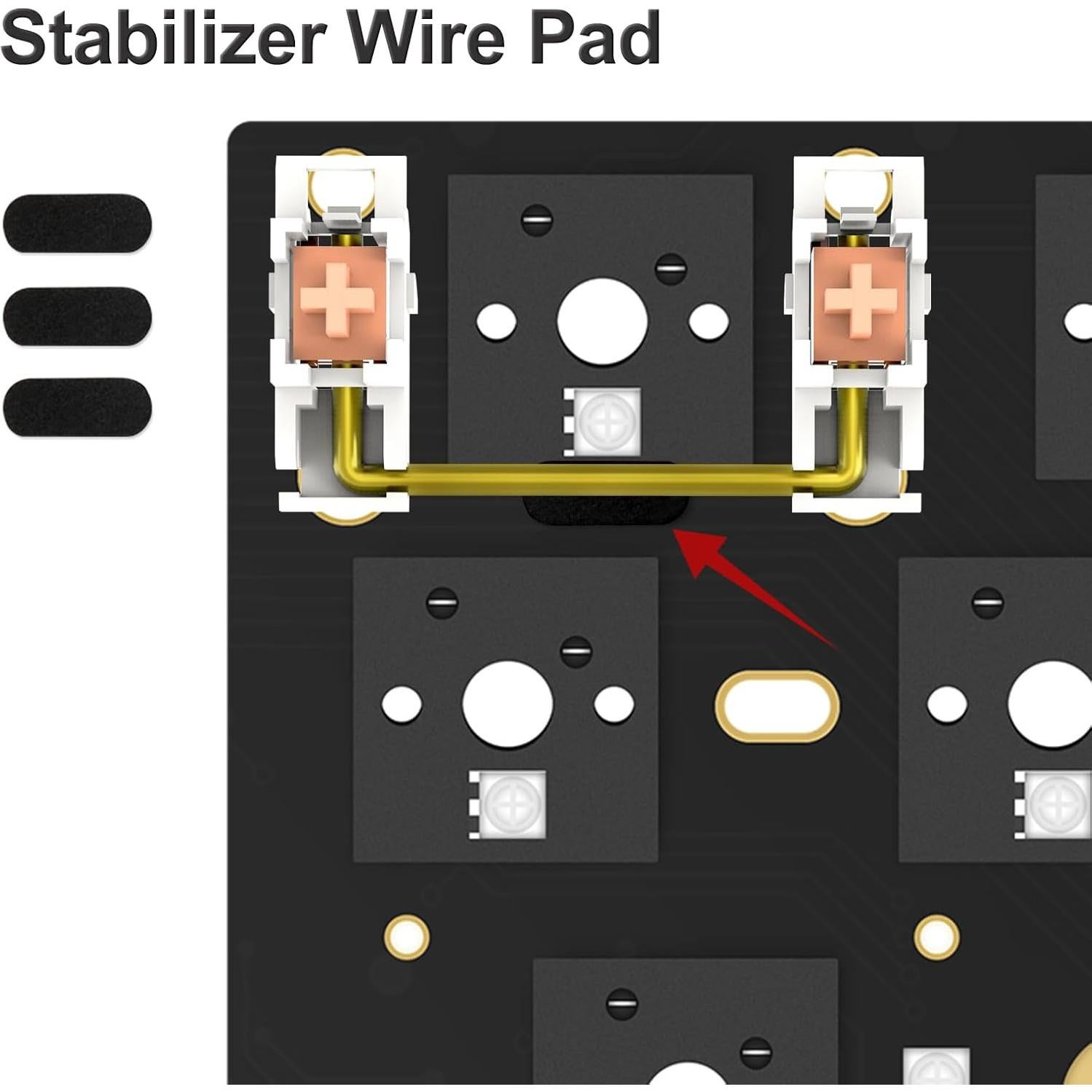 YIMAGUJRX Estabilizador de Teclado Mecánico 6.25U/7U - 7 Piezas