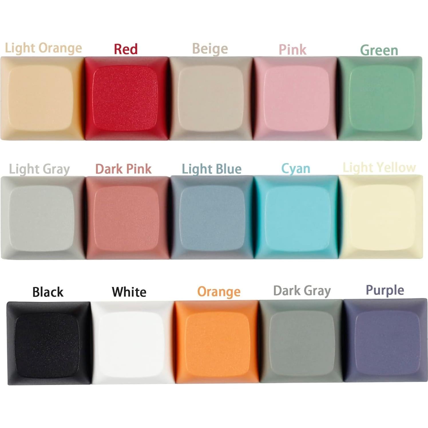 Teclas XDA Mechkeeb 24pcs para Teclado Mecánico MX - Multicolor